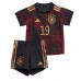Fotballdrakt Barn Tyskland Leroy Sane #19 Bortedraktsett VM 2022 Kortermet (+ Korte bukser)